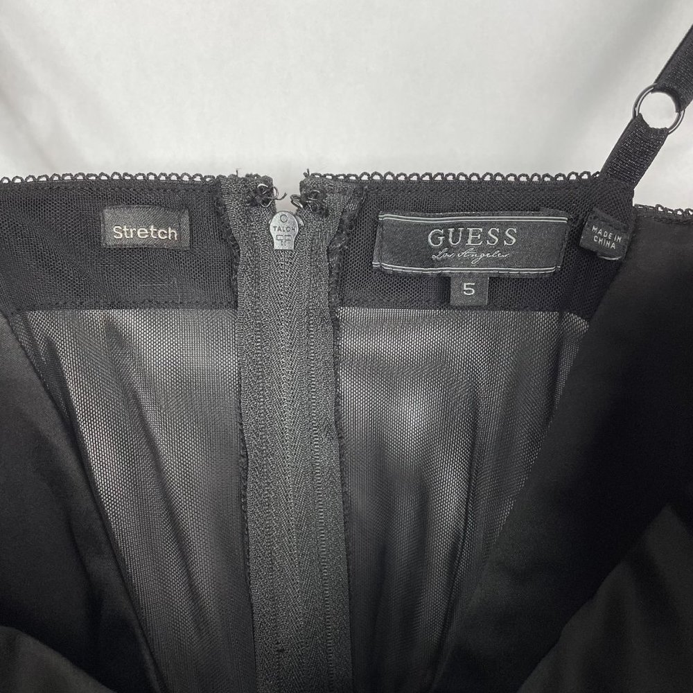 Guess Lexy Dress Sweetheart Neckline Satin Lace Trim Bodycon Sexy Dress 5 - Picture 14 of 15